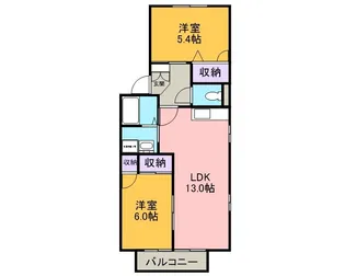 アネックス緑丘7【201号室】の間取り