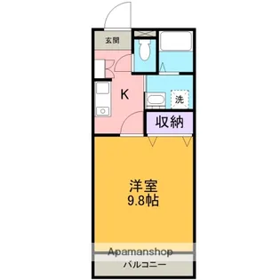 LOTUS AOI Ⅱ【401号室】の間取り