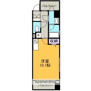 ウィング駅前ビルディング【301号室】の間取り
