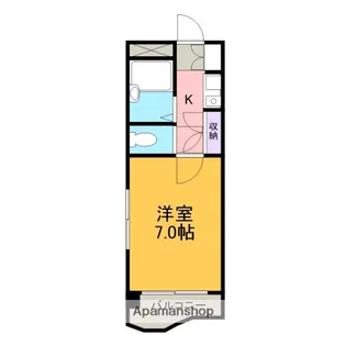 エバーグリーン明大寺【107号室】の間取り
