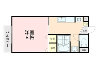 1Kの間取り画像