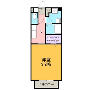 カーサ占部【1階】の間取り