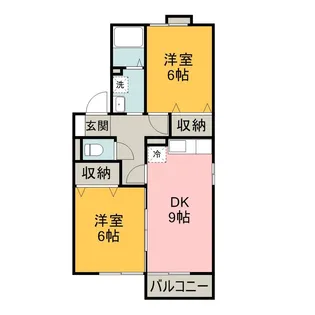 ベルドミール岡 B【1階】の間取り