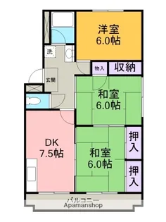 コーポ江口【101号室】の間取り