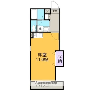 LOTUS AOI【201号室】の間取り