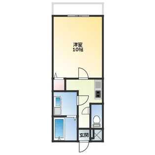 アンプルール リーブル LEO【101号室】の間取り