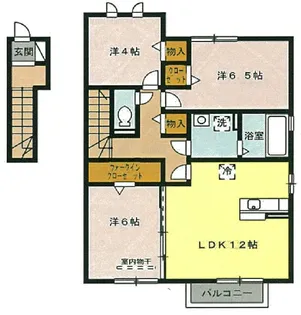 フォレスト竜美丘【2階】の間取り