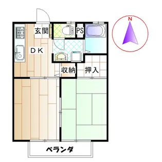 メゾン宝佳【203号室】の間取り
