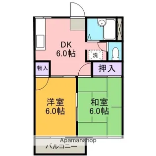 ファミール西浦【203号室】の間取り