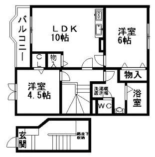 グランツ・マルシバ 2【2階】の間取り