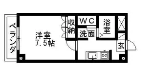 エルアール豊坂【106号室】の間取り
