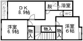 マリポーサ【2階】の間取り