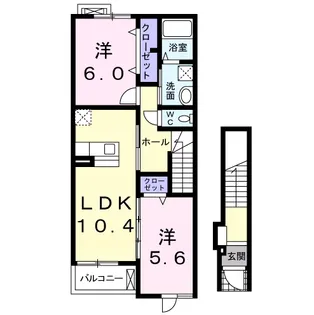 メリディオ B【2階】の間取り