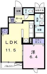キーウィ【3階】の間取り