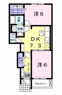 イリス A【1階】の間取り
