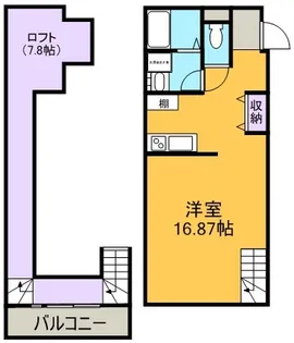 KUROE【103号室】の間取り