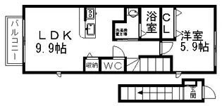 ひかり西浦【2階】の間取り
