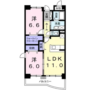 ブライトエステート【3階】の間取り