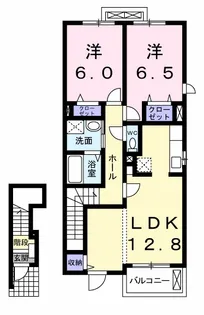 ガーデン ハウス 緑丘B【2階】の間取り