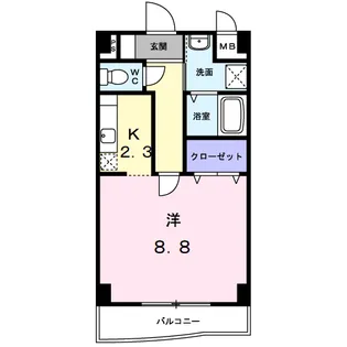 アルバ・美合【1階】の間取り