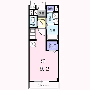 リフティー井上B【2階】の間取り