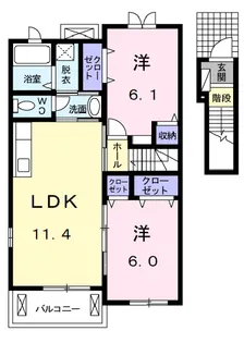 レジデンス井龍【2階】の間取り