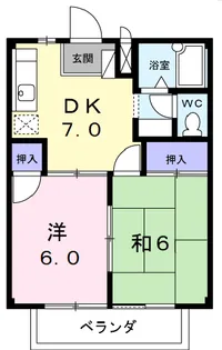 コーポ・ミッシェル【2階】の間取り