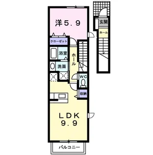 フレーシュ【2階】の間取り