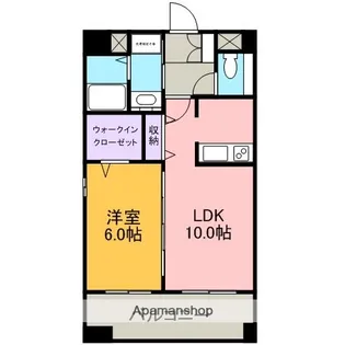 タカラビル【401号室】の間取り