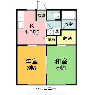 グリーンコーポ【203号室号室】の間取り