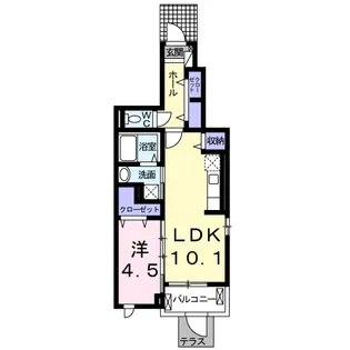 ラビスタリラ【1階】の間取り