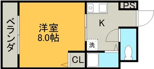 グランデュール16【4階】の間取り