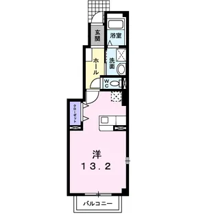 ポエム宇頭【1階】の間取り