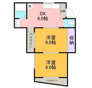 愛知県岡崎市竜美南1丁目【マンション】の間取り