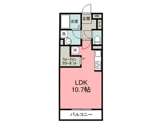 スカイハウス【3階】の間取り