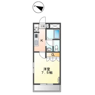 エルアール豊坂【206号室】の間取り
