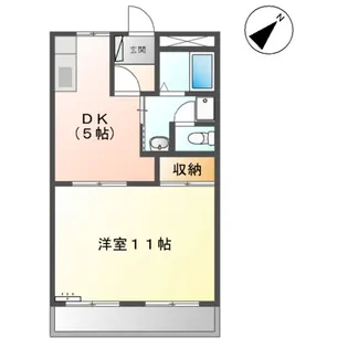 レスポワール太田【203号室】の間取り