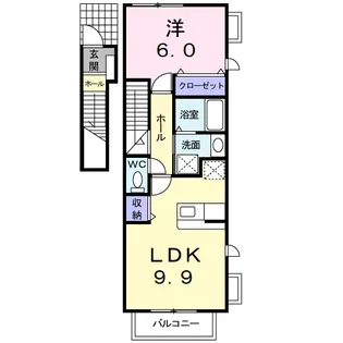 J・クレスト【2階】の間取り