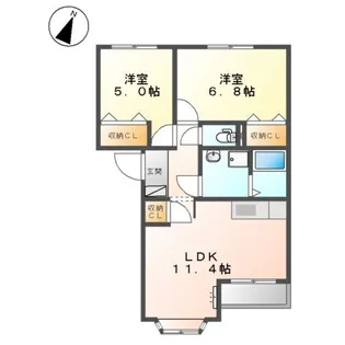 Green Court【2階】の間取り