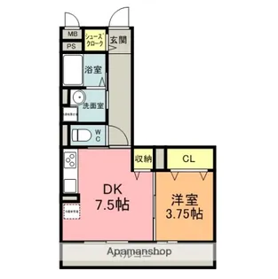 ホクラニ【201号室】の間取り