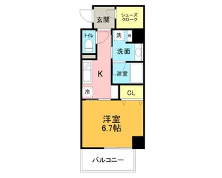 プランドール東岡崎【4階】の間取り