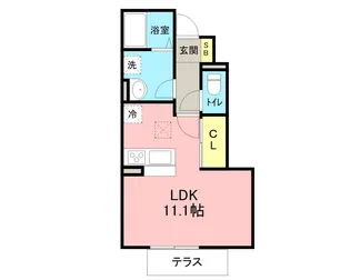 ねこでこ【1階】の間取り