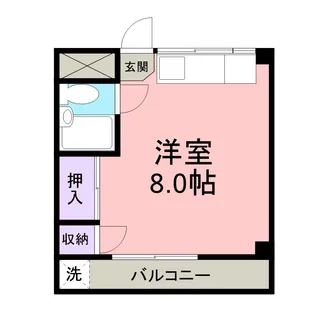 環マンション【303号室】の間取り
