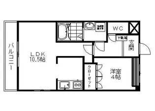 ブルーサンズロック【301号室】の間取り