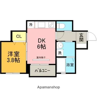 LA SELAM HILLS【301号室】の間取り