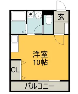 1Rの間取り画像