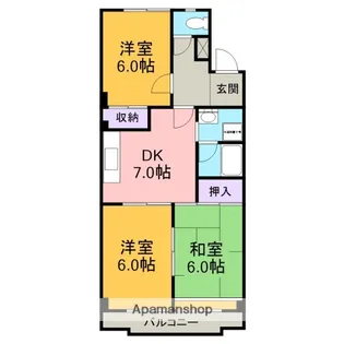 サンライフすあげ【4階】の間取り