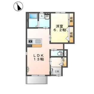 エルシオン【1階】の間取り