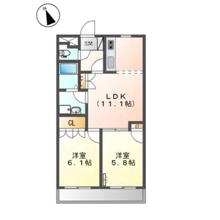 ルミナスハイツN【103号室】の間取り