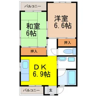 サングローリー【4階】の間取り